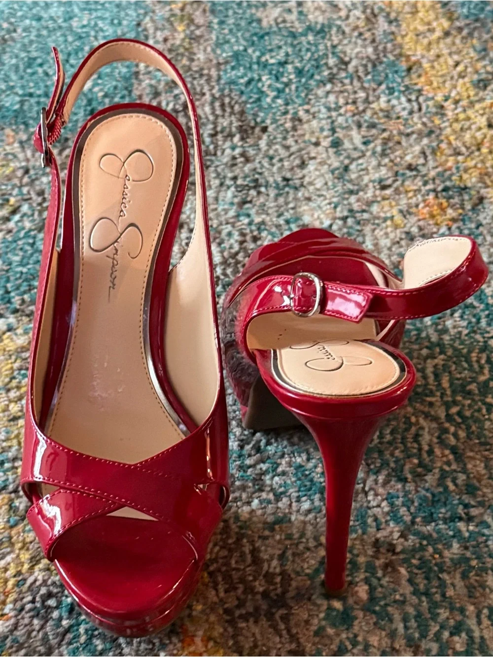 Jessica Simpson Platform Slingback Heels
